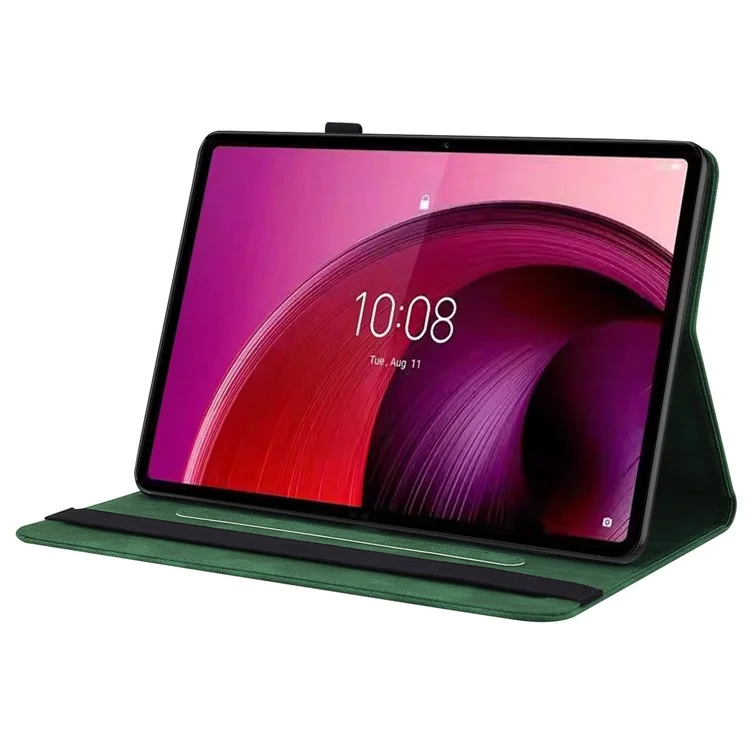 For Lenovo Tab M11 / Xiaoxin Pad 11 2024 Case Tablet Leather Cover with Card Slots - Green