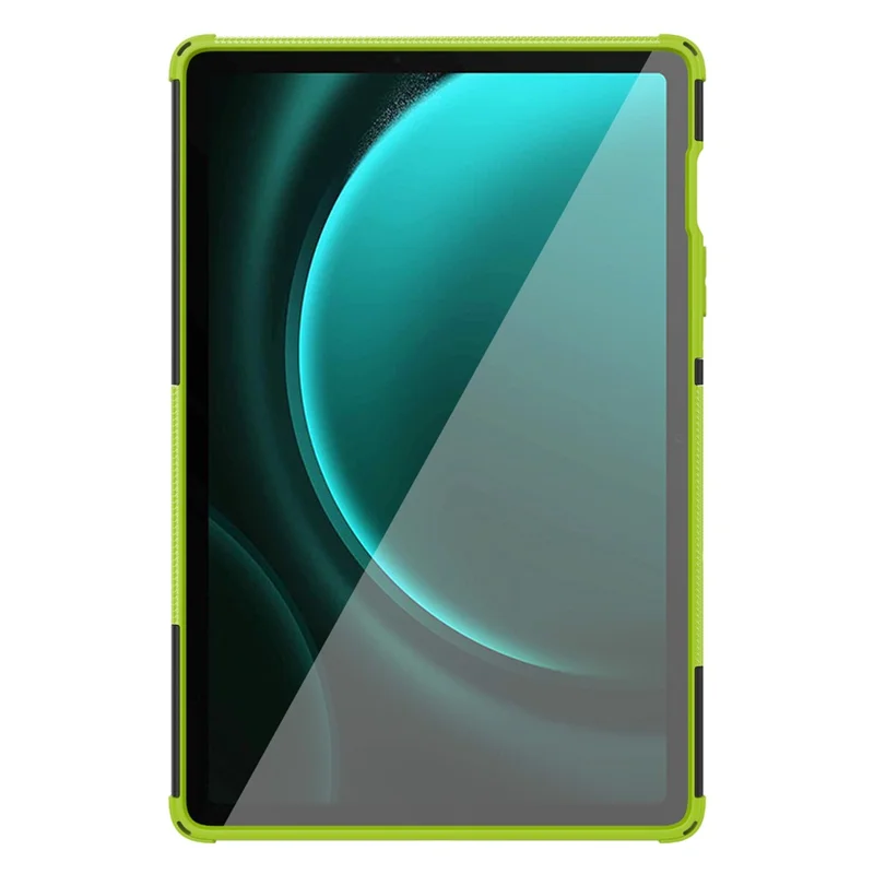 For Samsung Galaxy Tab S9 FE Kickstand Case TPU+PC Tablet Cover Tire Texture - Green