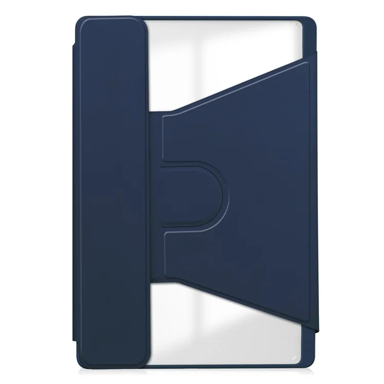 Für Lenovo Tab M11 / Xiaoxin Pad 11 2024 Hülle PU+Acryl Tablet Ständer Cover mit Bluetooth-Tastatur - Dunkelblau