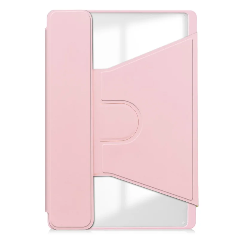 For Lenovo Idea Tab / Tab M11 / Xiaoxin Pad 11 2024 Case PU+Acrylic Tablet Stand Cover with Bluetooth-compatible Keyboard - Pink