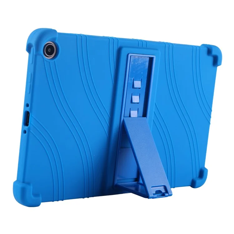 Per Amazon Fire Max 11 Case Soft Silicone PC Kickstand Tablet Protective Cover - Dark Blue