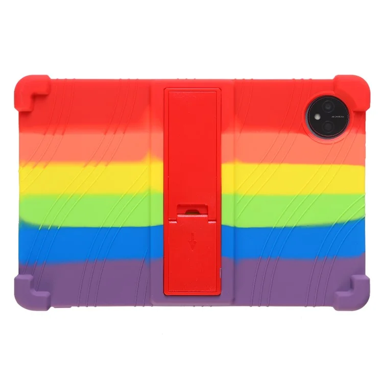For Blackview Tab 80 10.1 (2023) Tablet Case PC Kickstand Soft Silicone Protective Cover - Multi-color
