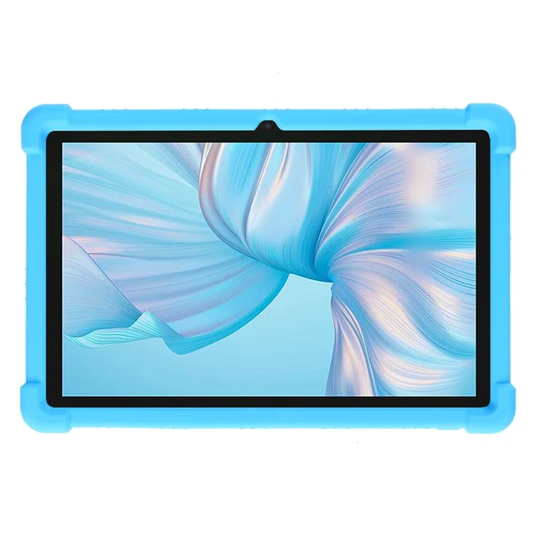 For Blackview Tab 80 10.1 (2023) Tablet Case PC Kickstand Soft Silicone Protective Cover - Sky Blue