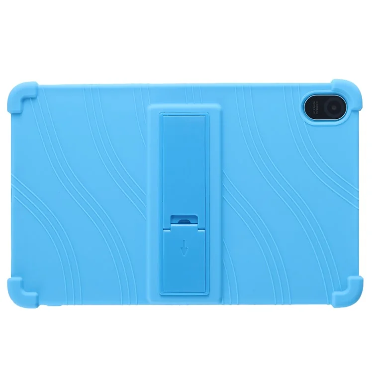 For Blackview Oscal Pad 15 Tablet Silicone Case Adjustable Kickstand Protective Cover - Sky Blue