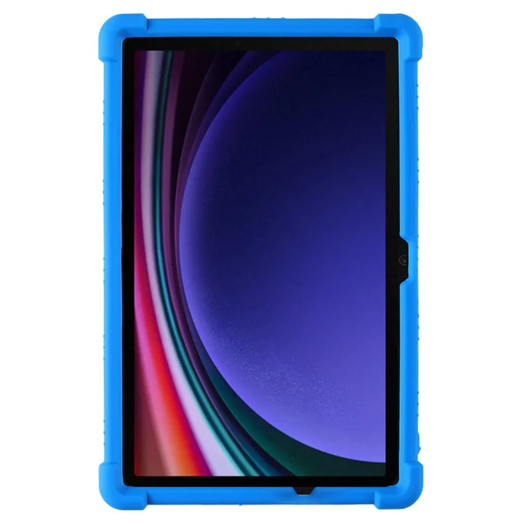 Per Samsung Galaxy Tab S9 / S9 FE Tablet Cover Supporto regolabile Antiurto Custodia in silicone - Blu scuro