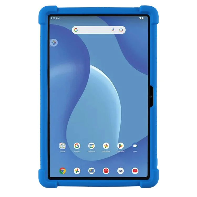 For Walmart Onn 10.4 inch Tablet Pro Silicone Case Kickstand Protective Cover - Dark Blue