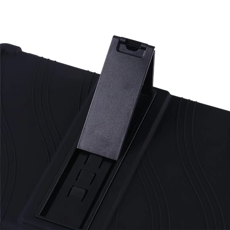 For Walmart Onn 10.1 inch (2022) Silicone Case Kickstand Anti-Scratch Tablet Cover - Black