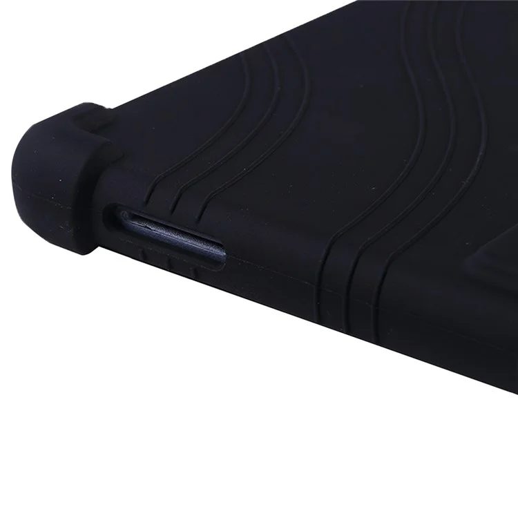 For Walmart Onn 10.1 inch (2022) Silicone Case Kickstand Anti-Scratch Tablet Cover - Black