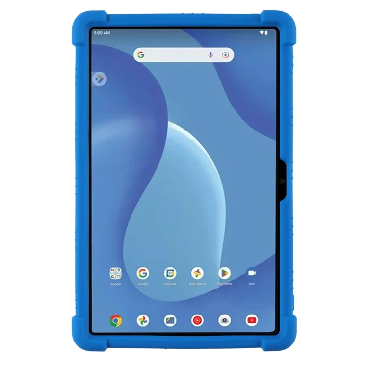 Pour Walmart Onn 11 "tablet Pro Silicone Case Kickstand Cover Corner Protection - Bleu Foncé