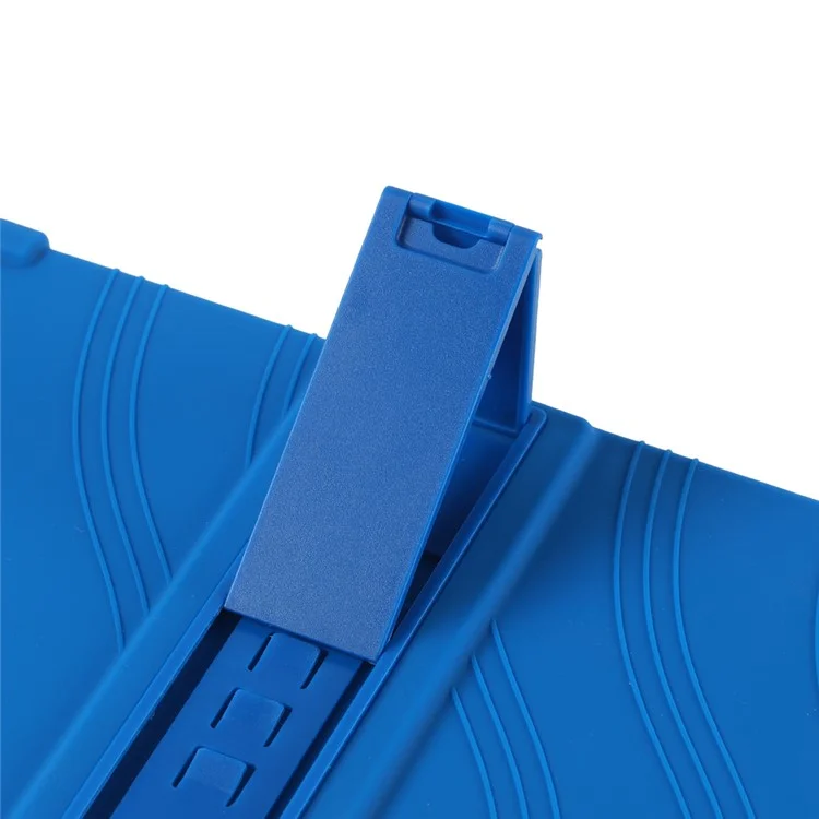 For Walmart Onn 11" Tablet Pro Silicone Case Kickstand Cover Corner Protection - Dark Blue