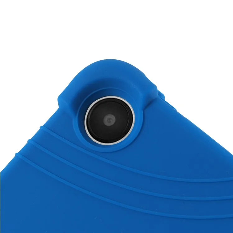 For Walmart Onn 11" Tablet Pro Silicone Case Kickstand Cover Corner Protection - Dark Blue