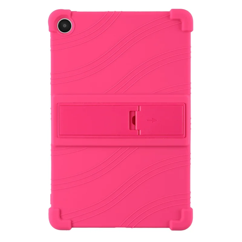 For Walmart Onn 11" Tablet Pro Silicone Case Kickstand Cover Corner Protection - Rose