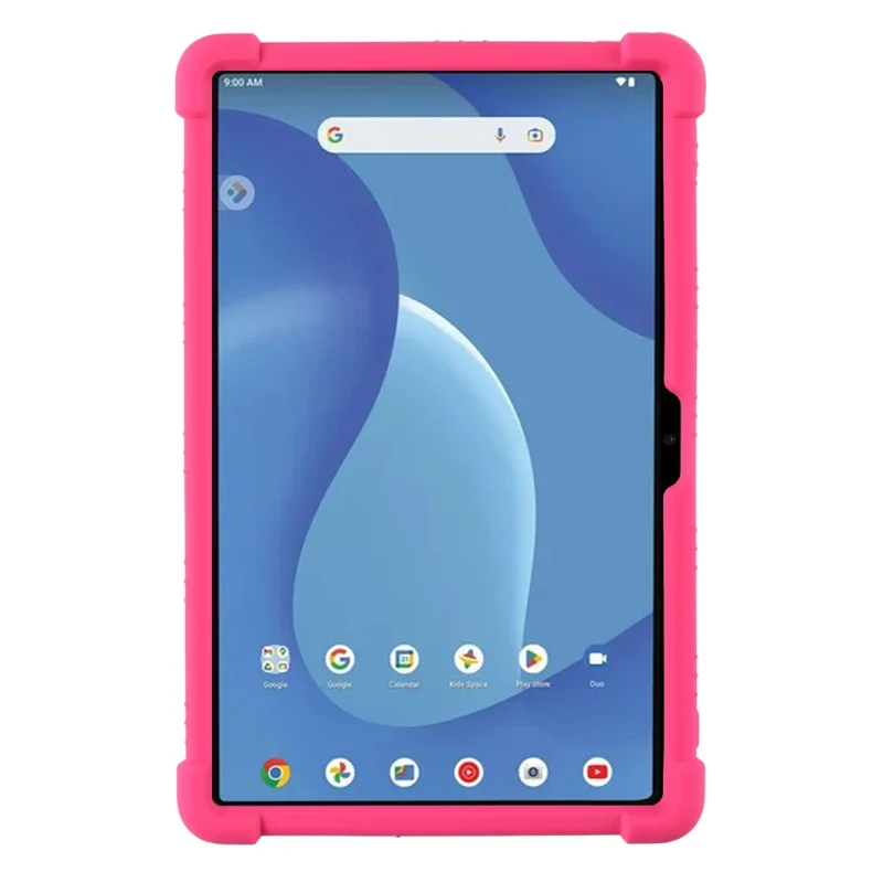 For Walmart Onn 11" Tablet Pro Silicone Case Kickstand Cover Corner Protection - Rose