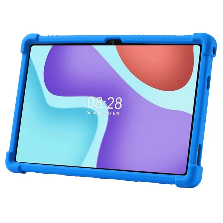 Per Alldocube iPlay 50 / iPlay 50 Pro Silicone Case Shockproof Cover con Supporto - Blu Scuro