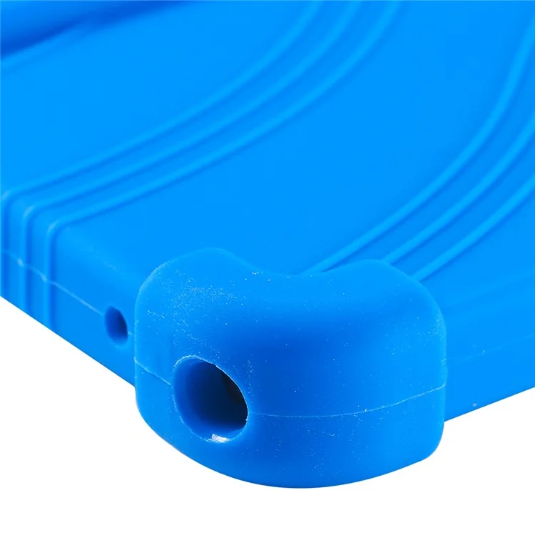 Per Alldocube iPlay 50 Mini Custodia in Morbido Silicone Regolabile Supporto Kickstand Custodia per Tablet - Blu Scuro