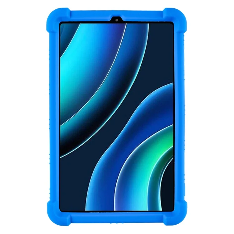 Per Alldocube iPlay 50 Mini Custodia in Morbido Silicone Regolabile Supporto Kickstand Custodia per Tablet - Blu Scuro