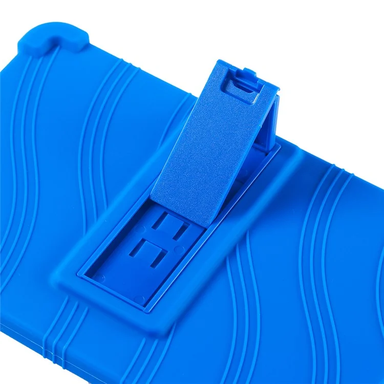 Per Alldocube iPlay 50 Mini Custodia in Morbido Silicone Regolabile Supporto Kickstand Custodia per Tablet - Blu Scuro