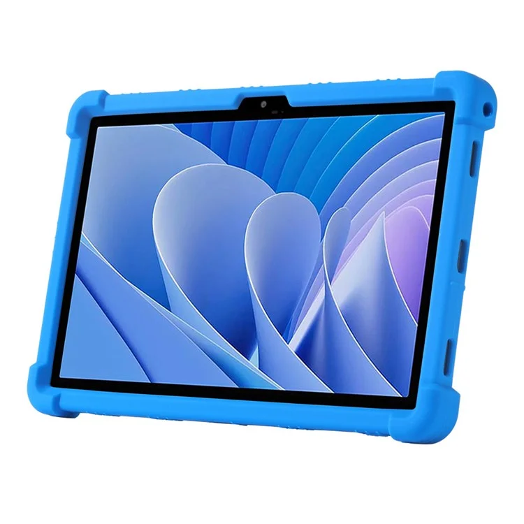 For Doogee T30 Pro 11 (2023) Case Folding Kickstand Tablet Silicone Drop-proof Cover - Dark Blue