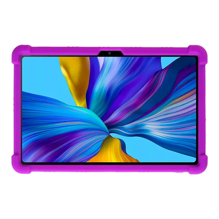 For Doogee T20 / T20S Kickstand Case Shock-Absorbing Silicone Tablet Cover - Purple