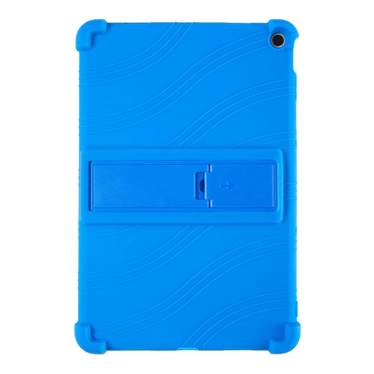 Para Google Pixel Tablet Silicona Funda Plegable con Soporte Tablet Protectora contra Golpes - Azul Oscuro