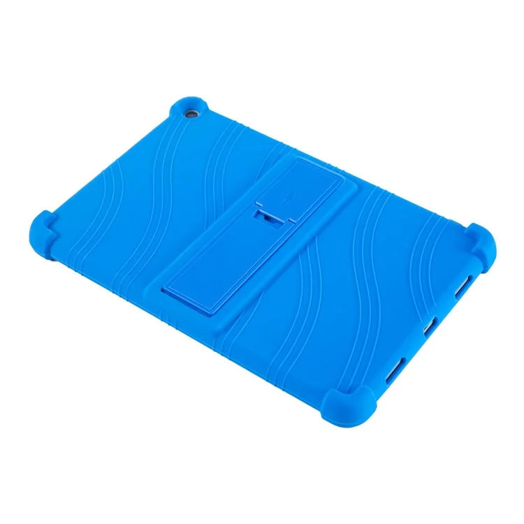 Para Google Pixel Tablet Silicona Funda Plegable con Soporte Tablet Protectora contra Golpes - Azul Oscuro