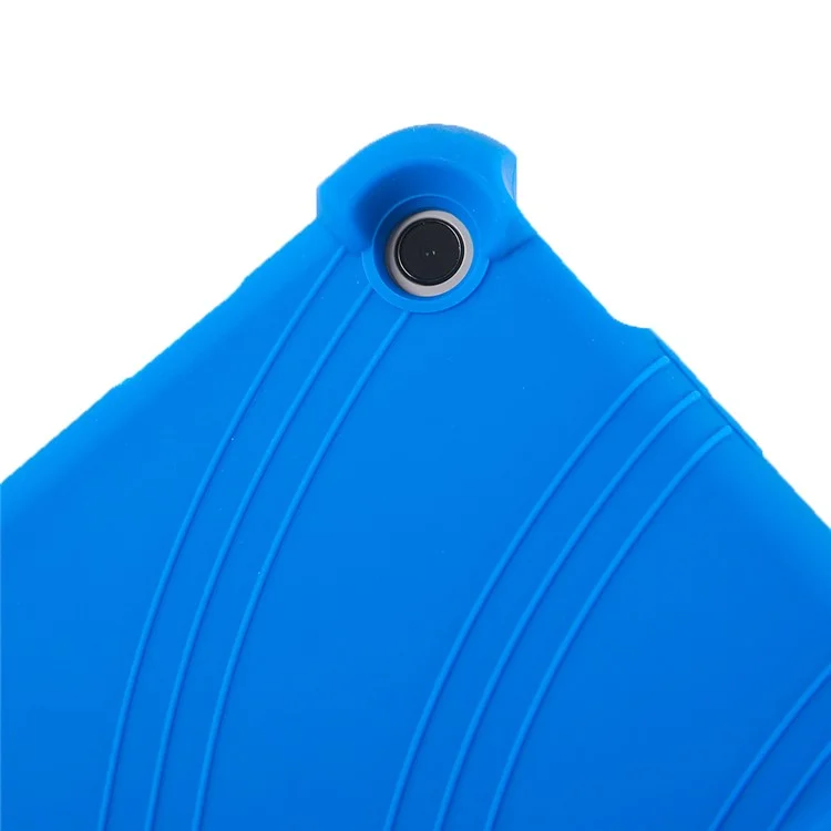 Para Google Pixel Tablet Silicona Funda Plegable con Soporte Tablet Protectora contra Golpes - Azul Oscuro