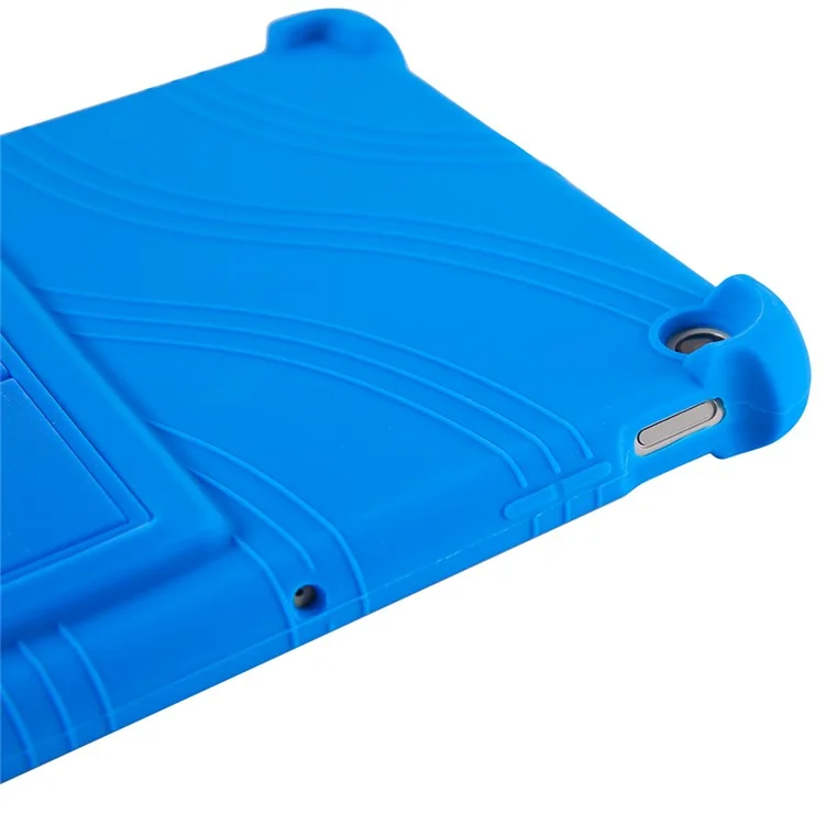 Para Google Pixel Tablet Silicona Funda Plegable con Soporte Tablet Protectora contra Golpes - Azul Oscuro