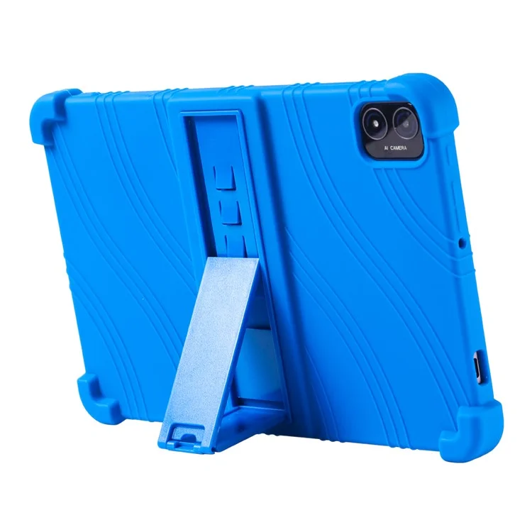 Para Teclast M40 Plus (Cámara Dual) / P40HD (Cámara Dual) / M40S (Cámara Dual) Funda de Silicona para Tablet Amigable para Niños Cubierta Protectora - Azul Oscuro