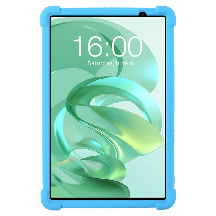 For Teclast P25T / P26T Silicone Case Kickstand Shockproof Protective Cover - Sky Blue