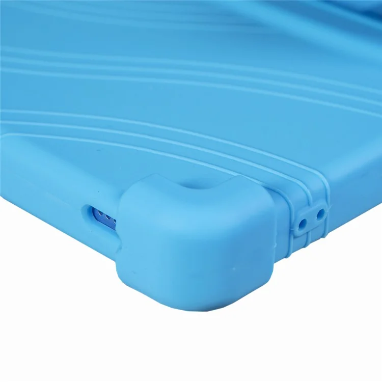 For Teclast P25T / P26T Silicone Case Kickstand Shockproof Protective Cover - Sky Blue