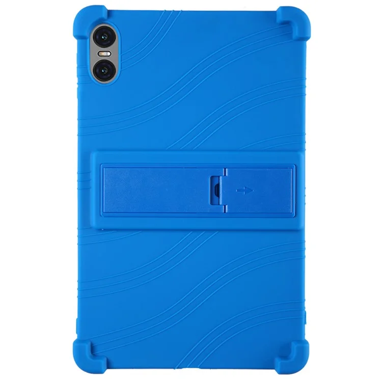 For Teclast T50 Pro Protective Cover Silicone Tablet Case Multiple Viewing Kickstand - Dark Blue