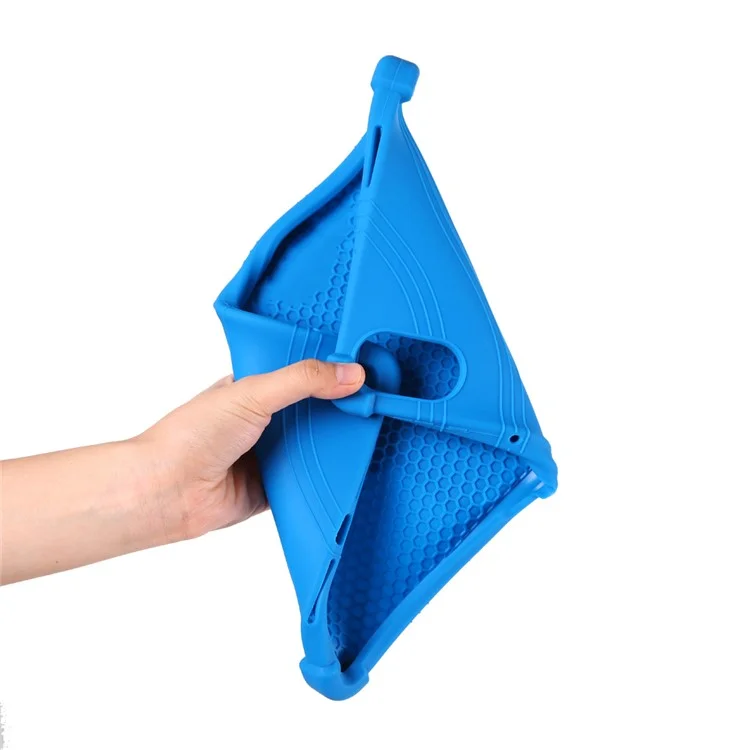 For Teclast T50 Pro Protective Cover Silicone Tablet Case Multiple Viewing Kickstand - Dark Blue