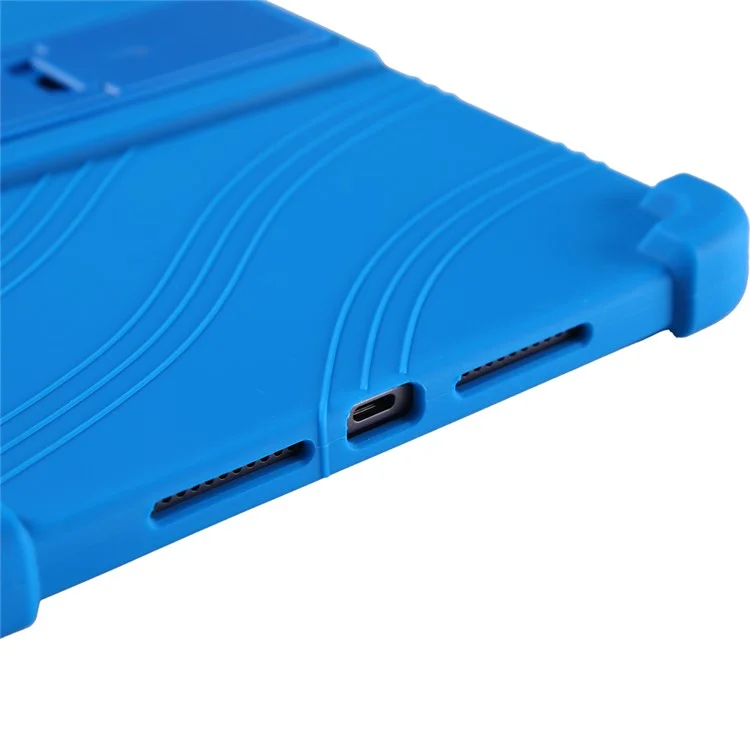 For Teclast T50 Pro Protective Cover Silicone Tablet Case Multiple Viewing Kickstand - Dark Blue