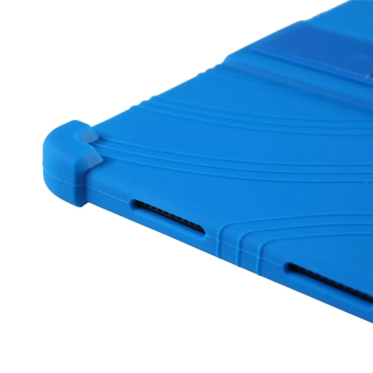 For Teclast T50 Pro Protective Cover Silicone Tablet Case Multiple Viewing Kickstand - Dark Blue
