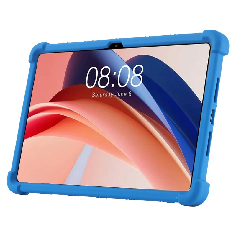 Beskyttende cover til Teclast T50 Pro silikone tablettehylster med flere betragtningsvinkler kickstand - Sort