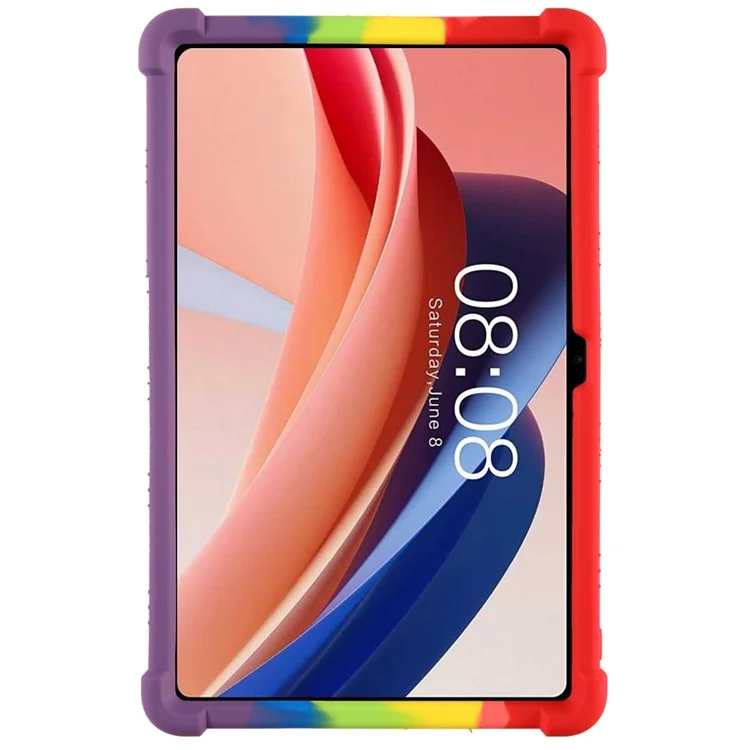 Per Teclast T50 Pro Custodia Protettiva Silicone Custodia Tablet Visualizzazione Multipla Supporto - Rosso