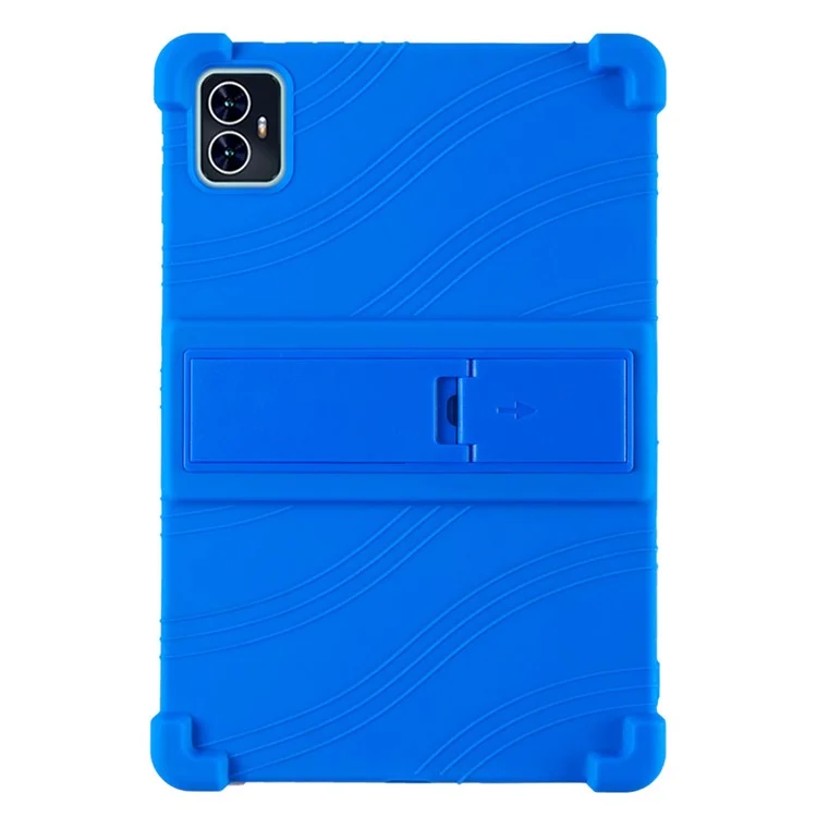 For Teclast M50 / M50 HD 10.1 / M50 Pro 10.1 (2023) Case PC Kickstand Silicone Tablet Cover - Dark Blue