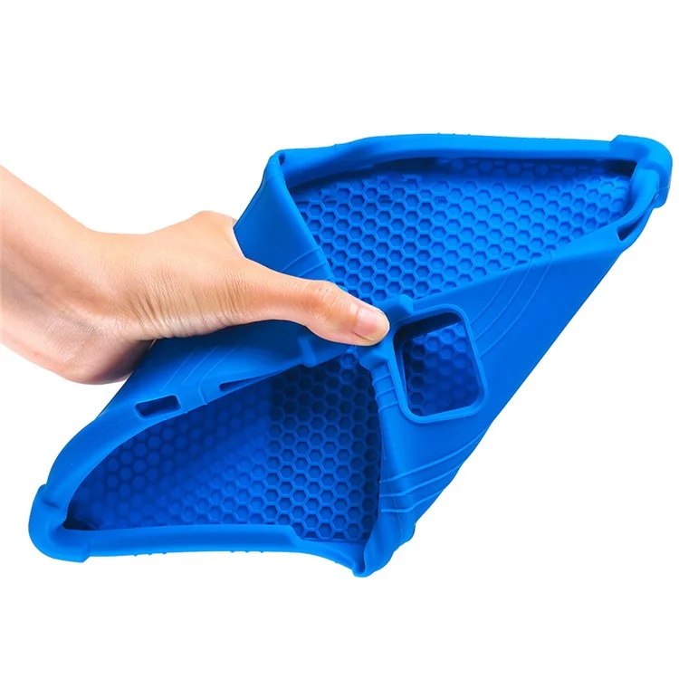 For Teclast M50 / M50 HD 10.1 / M50 Pro 10.1 (2023) Case PC Kickstand Silicone Tablet Cover - Dark Blue