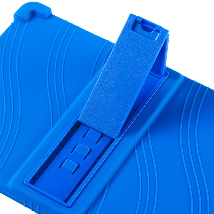 For Teclast M50 / M50 HD 10.1 / M50 Pro 10.1 (2023) Case PC Kickstand Silicone Tablet Cover - Dark Blue