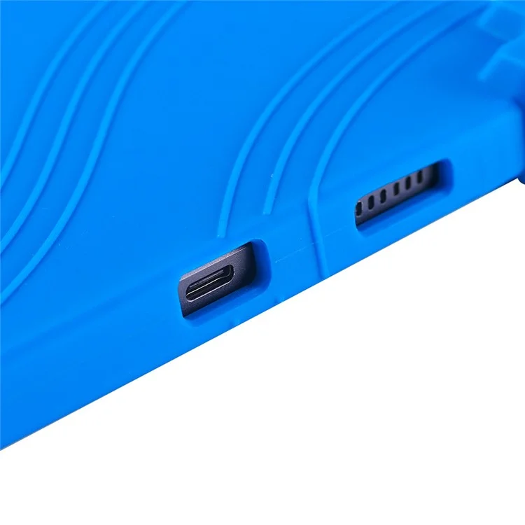 For Teclast M50 / M50 HD 10.1 / M50 Pro 10.1 (2023) Case PC Kickstand Silicone Tablet Cover - Dark Blue