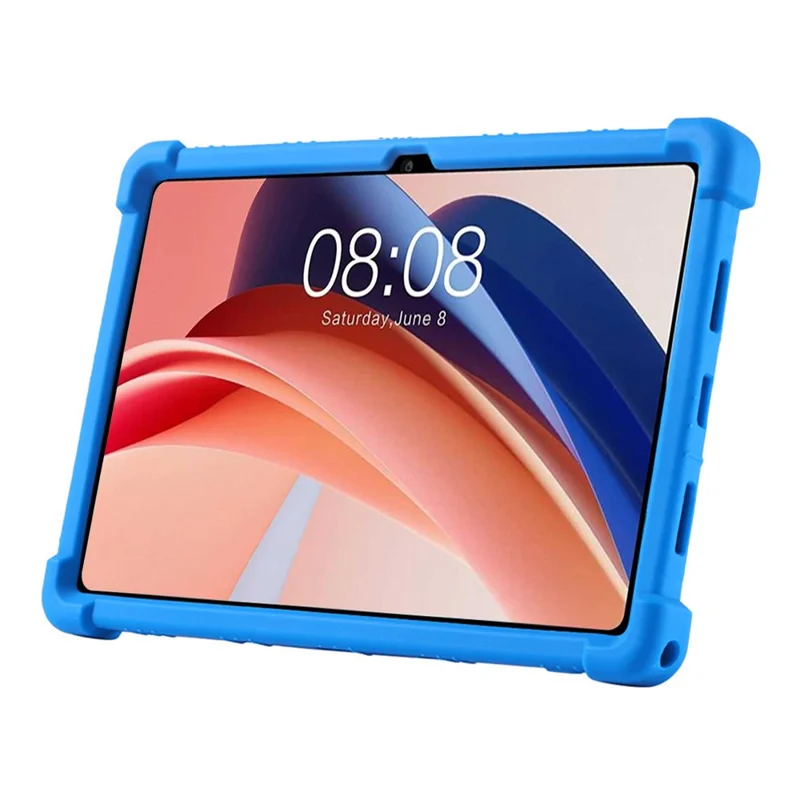 For Teclast M50 / M50 HD 10.1 / M50 Pro 10.1 (2023) Case PC Kickstand Silicone Tablet Cover - Red