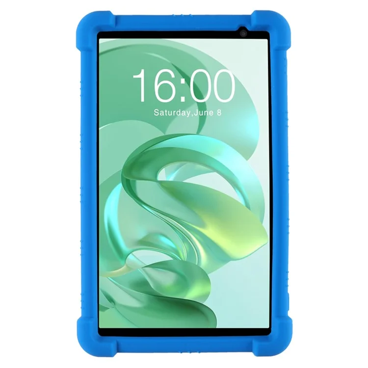 For Teclast P80T Silicone Tablet Case Multi-Viewing Kickstand Cover - Dark Blue