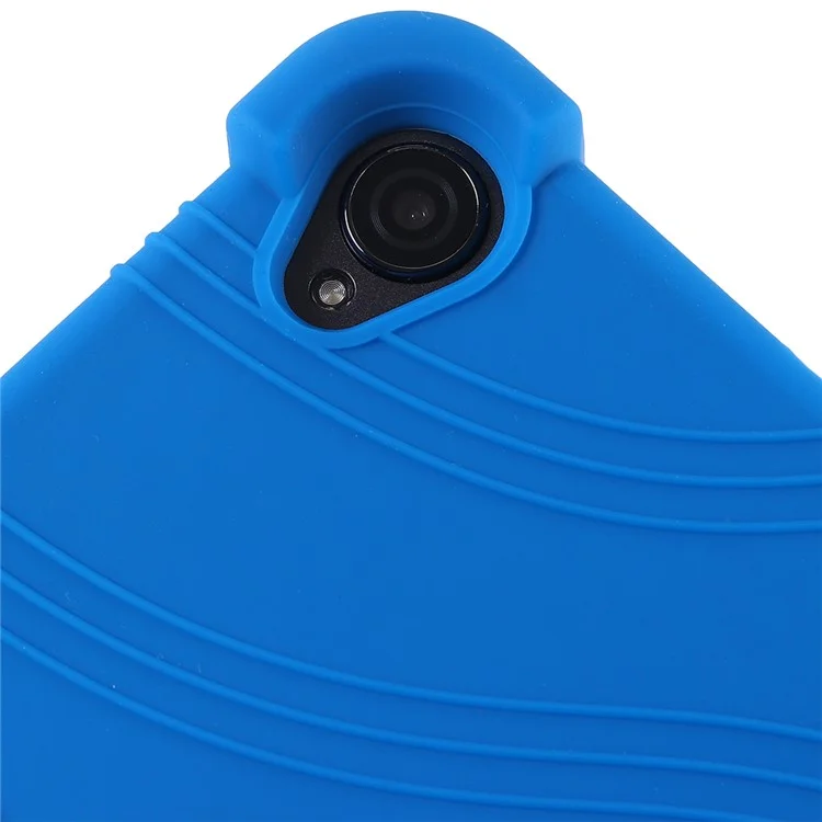For Teclast P80T Silicone Tablet Case Multi-Viewing Kickstand Cover - Dark Blue