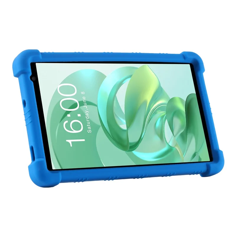 For Teclast P80T Silicone Tablet Case Multi-Viewing Kickstand Cover - Orange