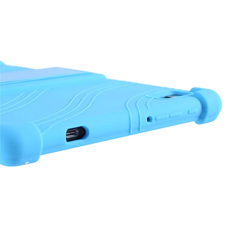 For Teclast M40 Plus (Single Camera) / P40HD (Single Camera) / M40S (Single Camera) Silicone Case Rugged Protective Cover  - Sky Blue
