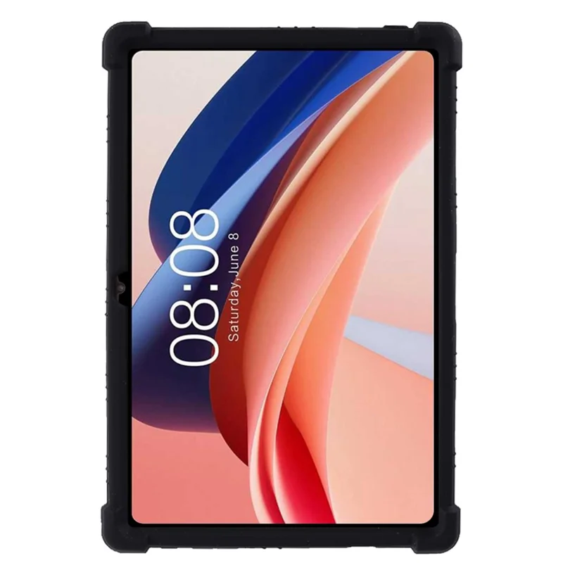 For Teclast M40 Plus (Single Camera) / P40HD (Single Camera) / M40S (Single Camera) Silicone Case Rugged Protective Cover  - Black