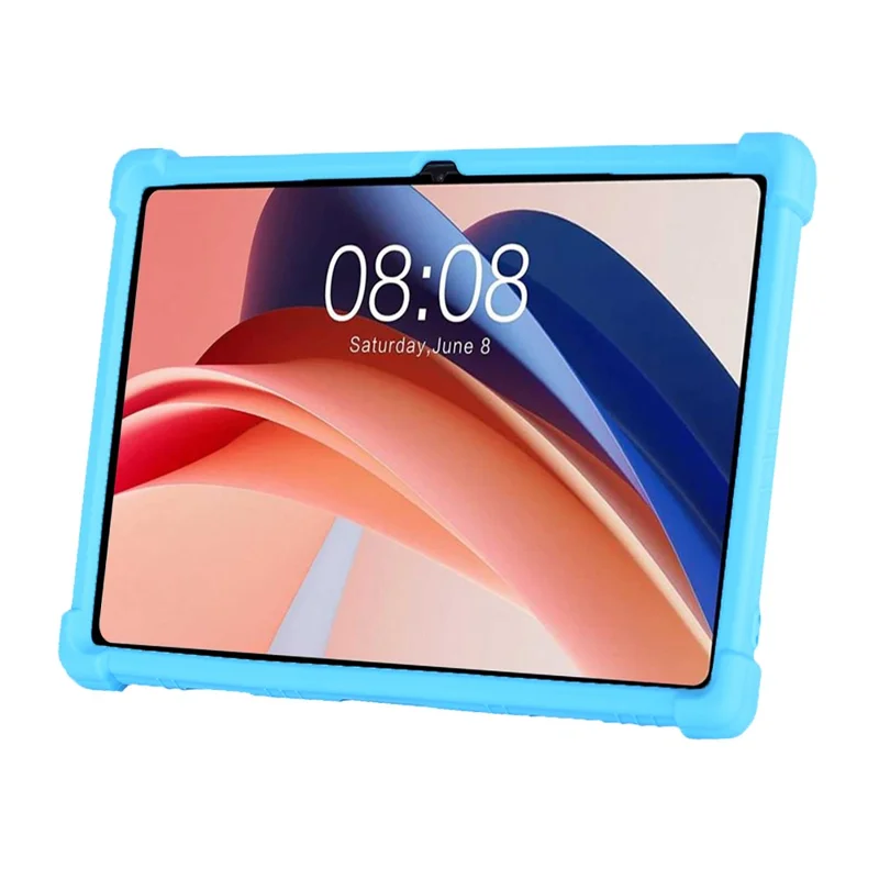 For Teclast M40 Plus (Single Camera) / P40HD (Single Camera) / M40S (Single Camera) Silicone Case Rugged Protective Cover  - Black