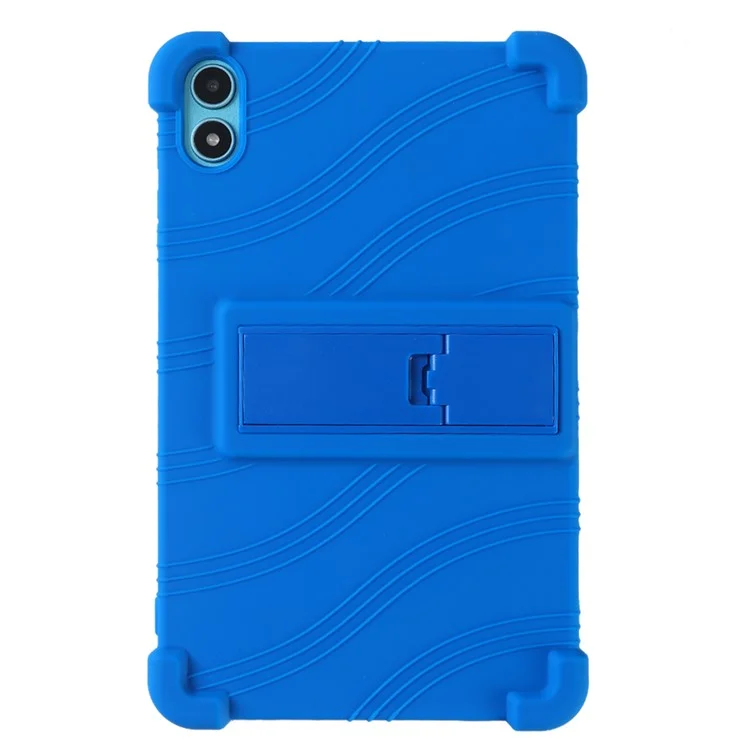 Pour Teclast P85T Kickstand Tablet Case Reinforced Corners Silicone Cover - Bleu foncé