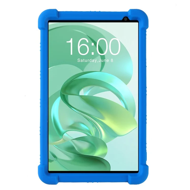 Pour Teclast P85T Kickstand Tablet Case Reinforced Corners Silicone Cover - Bleu foncé