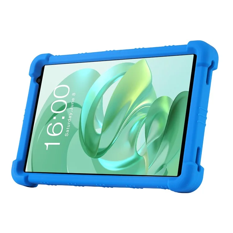 Pour Teclast P85T Kickstand Tablet Case Reinforced Corners Silicone Cover - Bleu foncé